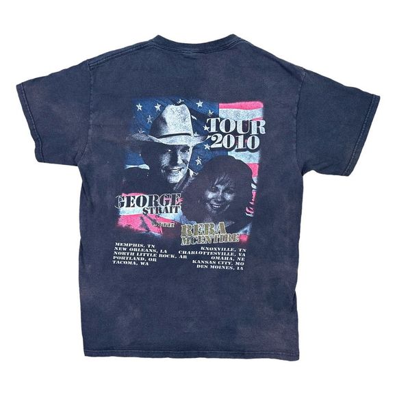 Delta 2010 Tour George Strait with Reba McEntire Tee - Size Medium - Picture 3 of 6